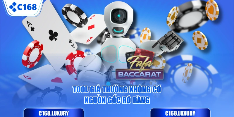 Tool giả thường không có nguồn gốc rõ ràng